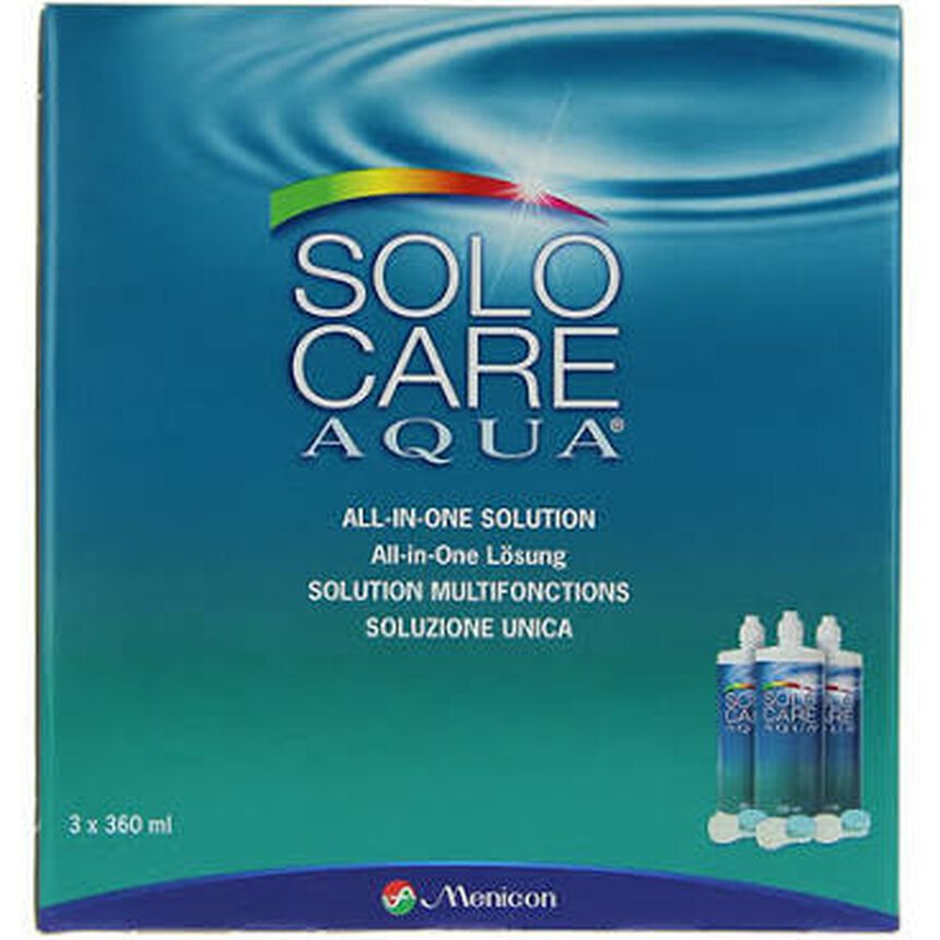 Solo Care Aqua Voordeelpakket 3x360ml online bestellen Contactlens Studio